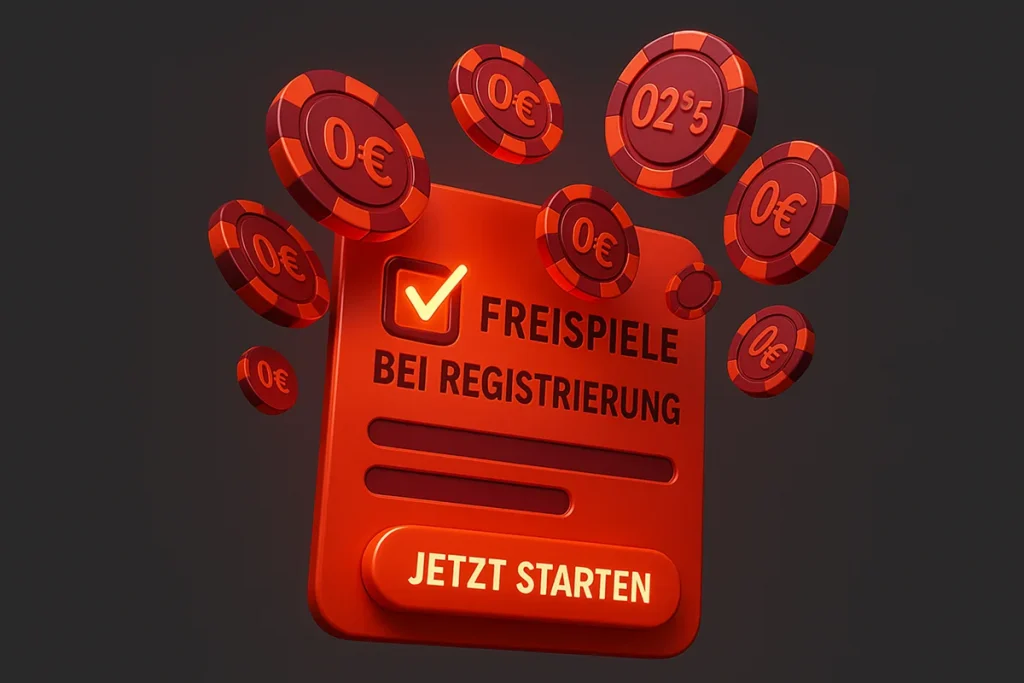 Freispiele bei Registrierung in deutschen Online Casinos 2025 - Kostenlose Spins ohne Einzahlung