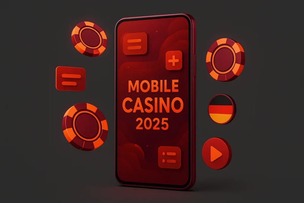 Mobile Casinos Deutschland 2025 - Smartphone mit Casino-Apps auf dem Bildschirm