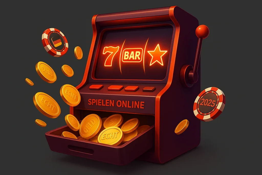 Spielautomaten online spielen Echtgeld - Moderne Slot-Maschinen und Casino-Atmosphäre